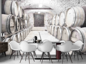 WHITE WINE - Trompe l'oeil wallpaper _ creativespace