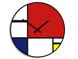 MONDRIAN - Wall-mounted plate clock _ designobject.it