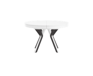 Rondo round table with Setis black legs
