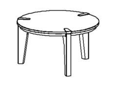 Addict Alto pedestal table