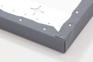 Print with concealed frame