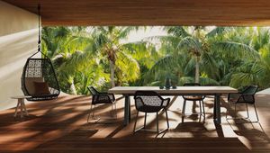 Maia Dining Armchair Aluminium Legs