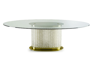 HOWARD - Oval crystal table _ marioni