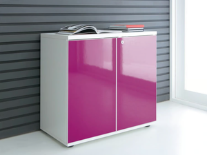 GLOSS - Office storage unit with hinged doors _ mdd