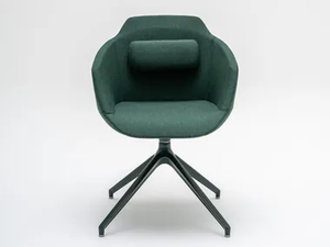 ULTRA UFP4 - Swivel trestle-based fabric chair with armrests _ mdd