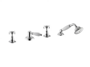 DAYTIME - 4 hole bathtub set with diverter with hand shower _ newform