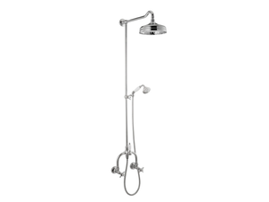 DAYTIME - Wall-mounted shower panel with diverter with hand shower _ newform