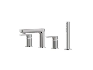 HAKA 72082C - Deck mounted single handle bathtub tap with hand shower _ newform