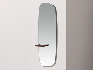 MOMENTS - Wall-mounted mirror with shelf _ nomon