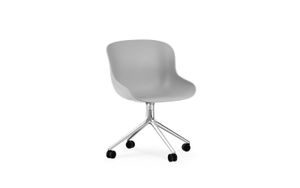 Hyg Chair Swivel 4W Aluminium/White