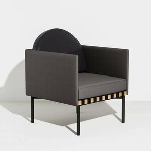 Grid Fauteuil with armrest - Grey/Black