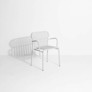 Week-end Week-End Garden Chair with armrests - Pearl grey Studio Brichet-Ziegler