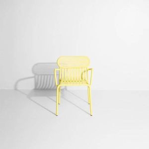 Week-end Week-End Garden Chair with armrests - Yellow Studio Brichet-Ziegler