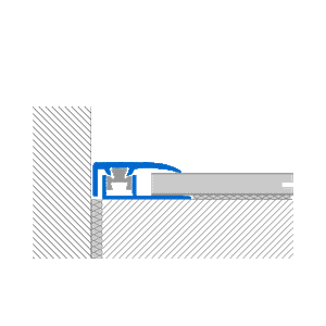 MULTICPLIP CLP perimetral trims that allows the flooring expansion / contraction