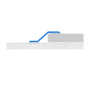 VARIOTEC DK Transition trims to be used after flooring installation between 7mm and 16mm (9/32" to 5/8")