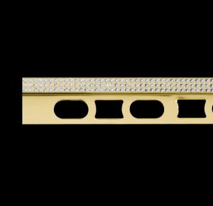 Cerfix Prostyle C Design - 24K gold-plated brass profiles with crystals from Swarovski®