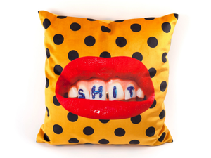 SHIT - Square fabric cushion _ seletti