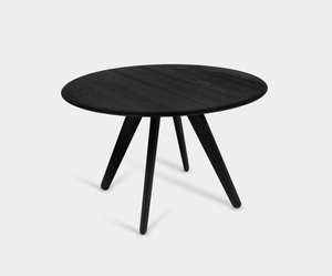 Slab Round Table Black 1.2m