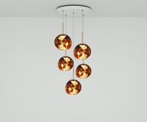 Melt Mini LED Gold Round Pendant System