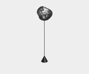 Melt Cone Slim Floor Silver LED