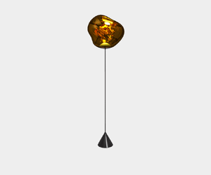 Melt Cone Slim Floor Gold LED