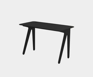 Slab Individual Desk Black Oak