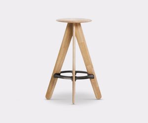 Slab Bar Stool Natural