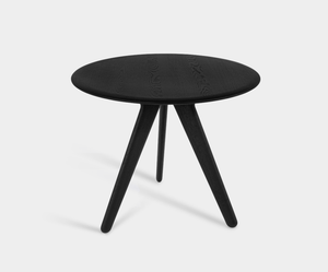 Slab Round Table Black 0.9m