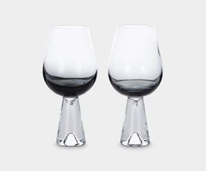 Tank Black Wine Glasses Set x 6