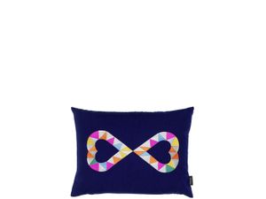 Embroidered Pillows - Double Heart 2, blue