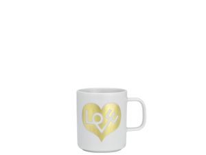 Coffee Mugs - Love Heart, gold