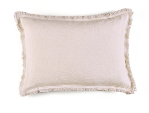 KARMA - Solid-color rectangular linen cushion _ Élitis