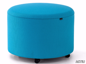 BEND - Fabric pouf with castors _ ACTIU