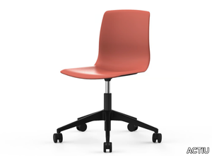 NOOM 50 - Upholstered office chair with castors with 5-Spoke base _ ACTIU