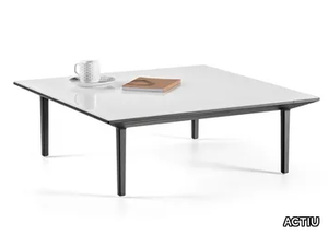 LONGO - Low square aluminium coffee table _ ACTIU