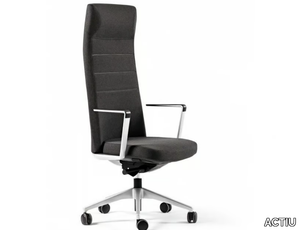 CRON - High-back fabric office chair with 5-Spoke base _ ACTIU