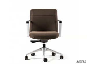 CRON - Height-adjustable office chair with castors with 5-Spoke base _ ACTIU