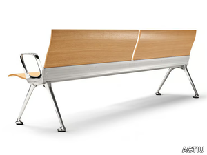 TRANSIT - Beam seating with armrests _ ACTIU