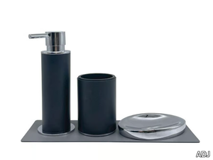 LINEA - Bathroom set with soap dish, glass holder and dispenser _ ADJ