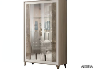 AMBRA - Wood and glass display cabinet _ ADORA