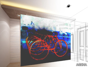 CYCLISTE - Fire retardant waterproof wallpaper _ AGENA