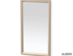 DOUBLE - Framed rectangular metal mirror _ ALBEDO