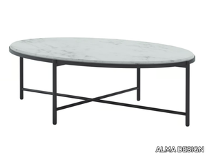 MAGENTA 365 - Low oval coffee table _ ALMA DESIGN