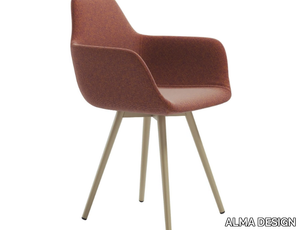 Y CONE - Fabric chair with armrests _ ALMA DESIGN