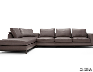 DORSEY - Corner leather sofa _ AMURA