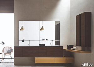 HITO - Wall-mounted vanity unit with cabinets _ ARBLU