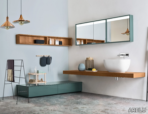 LINEÒ - Washbasin countertop / bathroom cabinet _ ARBLU