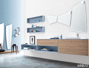 LINEÒ - Wall-mounted vanity unit with drawers _ ARBLU