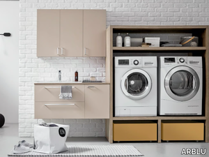 DRESS 2 - Laundry room cabinet with sink for washing machine _ ARBLU