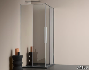 FILO - Shower enclosure with two sliding doors _ ARBLU